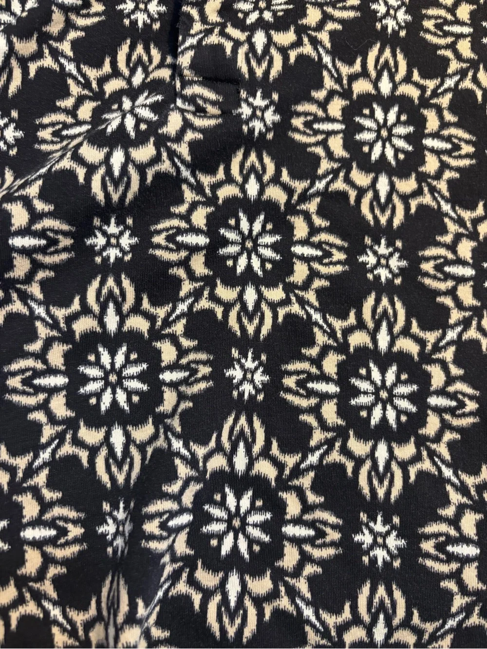 🇺🇸 Express Polo XL Black Geometric White Beige Geo Perfect Pima Cotton Stretc - Picture 10 of 16
